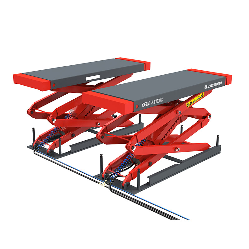 XJ001D Underground Car Lift Shears with Double Pull-Out Feature for Garage Use